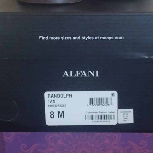 Alfani Men's Randolph Lace-Up Leather NWB - Picture 9 of 11